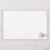  bloemen en boeken briefpapier (Achterkant)