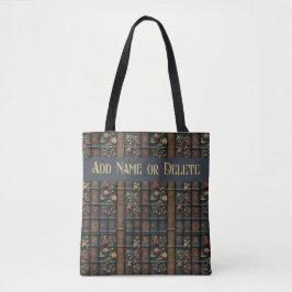 bloemen en boeken Canvas tas