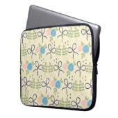 Bloemen en bogen Laptop Hoesje Laptop Sleeve (Voorkant Links)