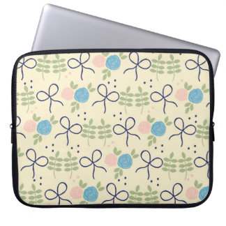 Bloemen en bogen Laptop Hoesje Laptop Sleeve