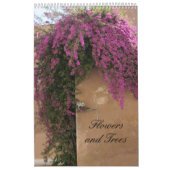 Bloemen en bomen kalender (Hoes)