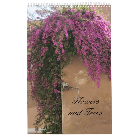 Bloemen en bomen kalender (Hoes)