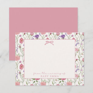 Bloemen en boog, Van de kwekerij van de kaart