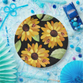 Bloemen en Borden van Ladybugs-papier Papieren Bordje (Feest)