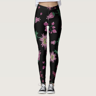 Bloemen en bosbessen leggings