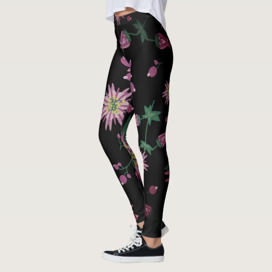 Bloemen en bosbessen leggings (Links)
