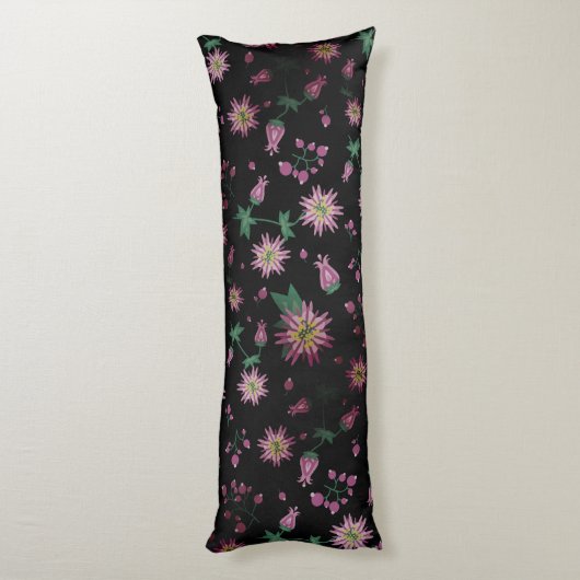 Bloemen en bosbessen lichaamskussen (Achterkant (Verticaal))