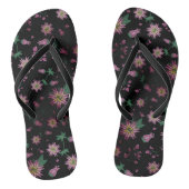 Bloemen en bosbessen teenslippers (Voetbed)