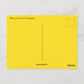 Bloemen en boten in Paraguay Briefkaart (Achterkant)