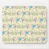 Bloemen en Bow Mousepad Muismat (Voorkant)