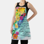 Bloemen en brieven schort (Insitu)