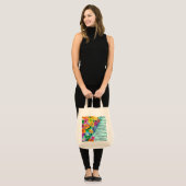 Bloemen en brieven tote bag (Voorkant (model))