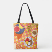 Bloemen en brunch tote bag (Achterkant)