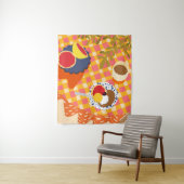 Bloemen en brunch wandkleed (In situ)