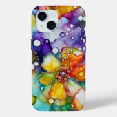 Bloemen en Bubbels Abstract Case-Mate iPhone Case (Achterkant)