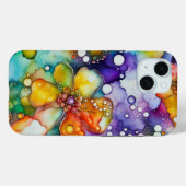 Bloemen en Bubbels Abstract Case-Mate iPhone Case (Achterkant (horizontaal))