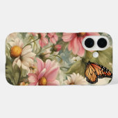 Bloemen en Butterfly Art Work iPhone / iPad hoesje (Achterkant (horizontaal))