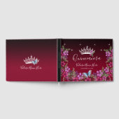 Bloemen en Butterfly Princess Quinceanera Gastenboek (Volledig)