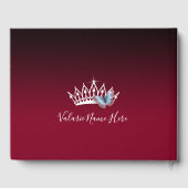 Bloemen en Butterfly Princess Quinceanera Gastenboek (Achterkant)