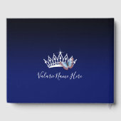 Bloemen en Butterfly Princess Quinceanera Guest Gastenboek (Achterkant)