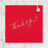 Bloemen en Butterfly Princess Quinceanera Red Bedankjes Labels (Achterkant)