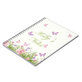 Bloemen en Butterfly Stunning Notitieboek (Linkerzijde)