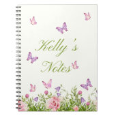 Bloemen en Butterfly Stunning Notitieboek (Voorkant)