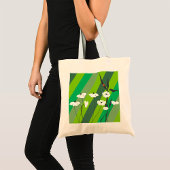 Bloemen en Canvas tas van Ladybug