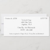 Bloemen en champagne Bridal Shower-uitnodigingen Kaart (Achterkant)