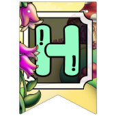 Bloemen en champignonbroed vlaggetjes (Tweede vlag)