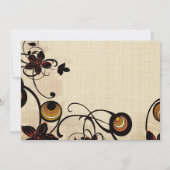 bloemen en cirkels Uitnodiging (Achterkant)