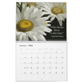 Bloemen en citaten kalender (Jan 2026)
