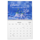 Bloemen en Citaten Wall Agenda Kalender (Jan 2026)