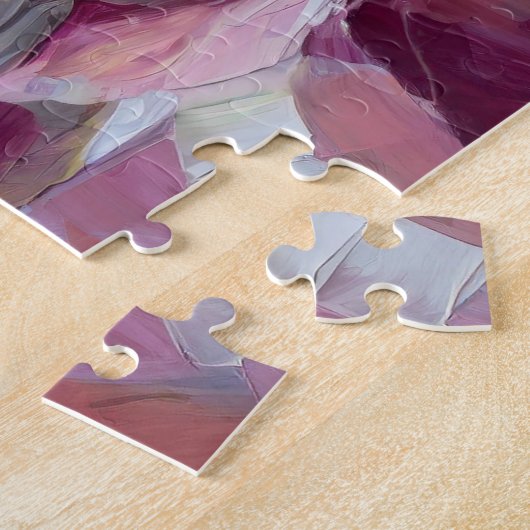 Bloemen en citroenen Modern Stilleven Legpuzzel (Zijkant)