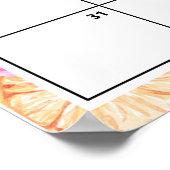 Bloemen en Citrus Baby shower Vervaldatum Guess Ga Poster (Hoek)