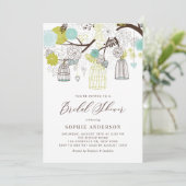 Bloemen en de Uitnodiging van de Bridal van de Bie (Staand voorkant)