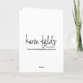 Bloemen en de Wenskaarten van Vogels Kaart (Achterkant)