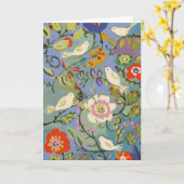 Bloemen en de Wenskaarten van Vogels Kaart (Gele Bloem)