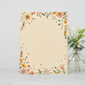 Bloemen en Droomvanger Briefpapier Briefhoofd (Staand voorkant)