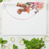 Bloemen en eekhoorntjes handdoeken (Gevouwen)