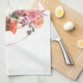Bloemen en eekhoorntjes handdoeken (Quarter Fold)