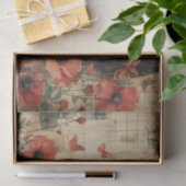 Bloemen en een jonge vrouw tissuepapier (Geschenk)