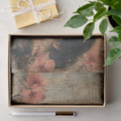 Bloemen en een jonge vrouw tissuepapier (Geschenk)