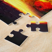 Bloemen en een kasteel legpuzzel (Zijkant)