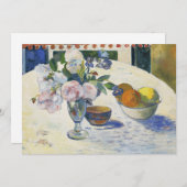 Bloemen en een schaal fruit | Paul Gauguin (Voorkant / Achterkant)