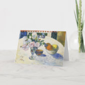 Bloemen en een schaal fruit | Paul Gauguin Kaart (Voorkant)