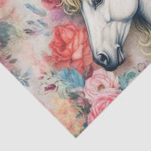 bloemen en eenhoorn tissuepapier (Detail)