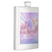 Bloemen en eieren op een kleurrijke pastelachtergr flacon (Rechts)