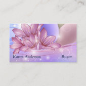 Bloemen en eieren op een kleurrijke pastelachtergr visitekaartje (Voorkant)