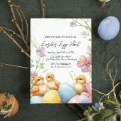 Bloemen en eieren Paaseieren Hunt Kaart